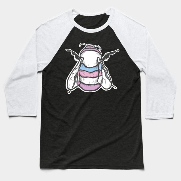 Bigender Bee Baseball T-Shirt by theartfulscientist